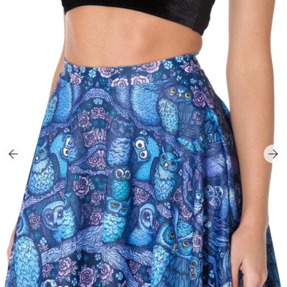 Blackmilk Dresses & Skirts - MIDNIGHT OWL SKATER SKIRT MEDIUM MED M BLACKMILK